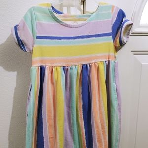 Little girls multi colored dress size 4T